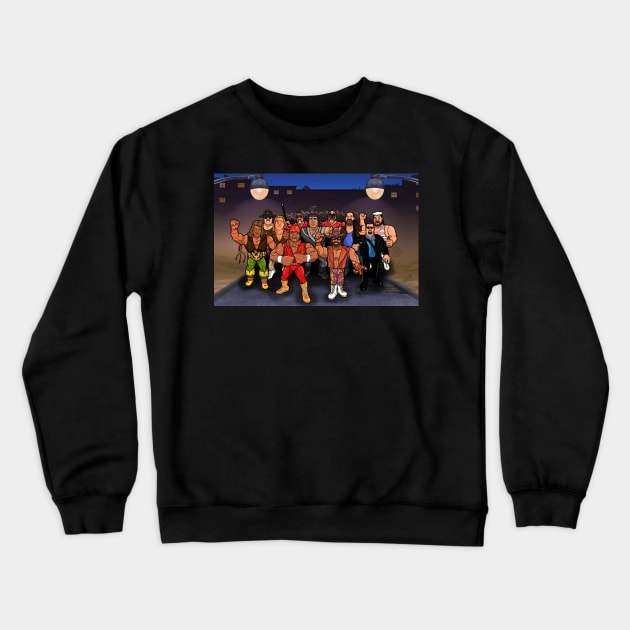 Painted rumble Crewneck Sweatshirt by jasonwulf